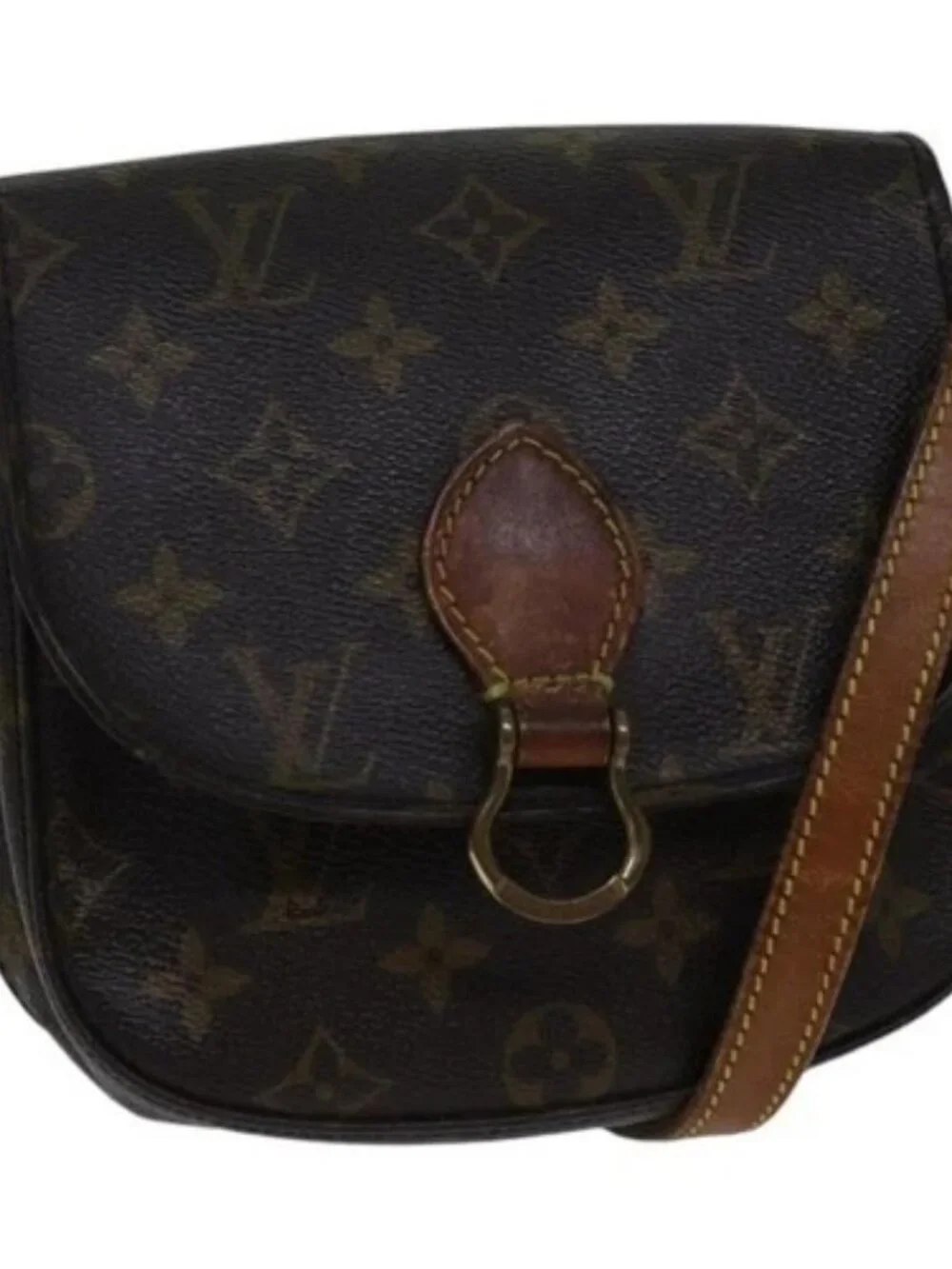 LOUIS VUITTON Monogram Saint Cloud PM Shoulder Bag M51244 LV Auth bs17627